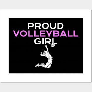 proud volleyball girl Posters and Art
